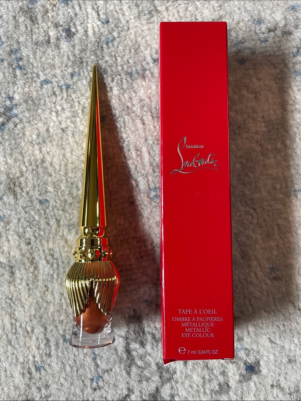 Christian Louboutin Gold Metallic Eye - Topaz